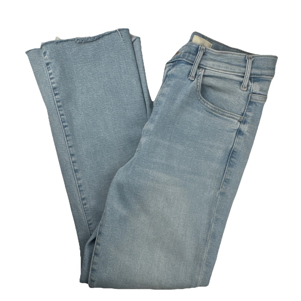 Mother Women's The Hustler Ankle Fray Ball's In Your Court 28‎ Light Wash Jeans